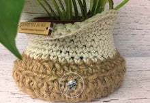 Load image into Gallery viewer, Basket Storage Vegan Ecru & Tan  – The Montauk Collection