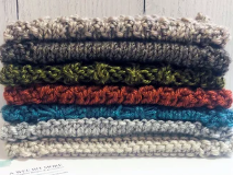 Load image into Gallery viewer, Knit Washcloths, Set of 7