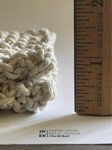 Load image into Gallery viewer, Knit &amp; Crochet Washcloths, Thick Handmade Washcloths, Crochet Dishcloth, 100% Cotton Washcloths, Vegan Knit Washcloth, Textured Dishcloth