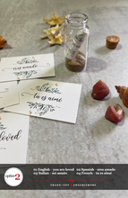 Load image into Gallery viewer, Message in a Bottle, Say I Love You to Mom, Dad, Grad, You Are Loved Note, Baby Gift, Note to Traveler, Send Your Love Instead of a Card