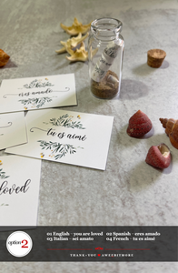 Message in a Bottle, Say I Love You to Mom, Dad, Grad, You Are Loved Note, Baby Gift, Note to Traveler, Send Your Love Instead of a Card