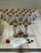 Load image into Gallery viewer, Message in a Bottle, Say I Love You to Mom, Dad, Grad, You Are Loved Note, Baby Gift, Note to Traveler, Send Your Love Instead of a Card