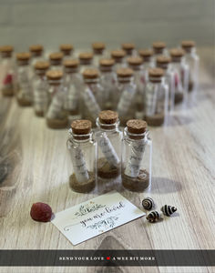Message in a Bottle, Say I Love You to Mom, Dad, Grad, You Are Loved Note, Baby Gift, Note to Traveler, Send Your Love Instead of a Card
