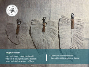 Macramé Feather Key Ring Accessories