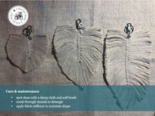 Load image into Gallery viewer, Macramé Feather Key Ring Accessories