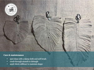 Macramé Feather Key Ring Accessories