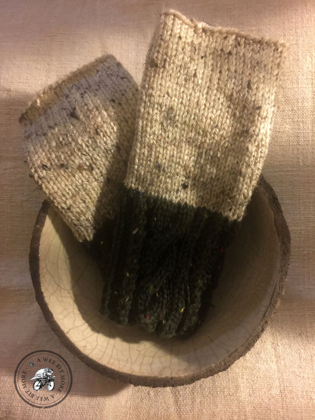 Fingerless Mitts – Forest Tweed Vegan Mitts