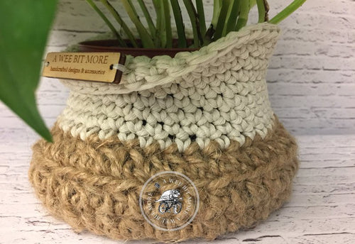 Basket Storage Vegan Ecru & Tan  – The Montauk Collection