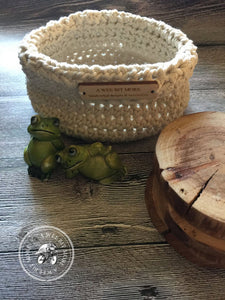 Basket Storage Vegan Ecru Basket  – The Montauk Collection