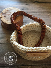Load image into Gallery viewer, Basket Storage Vegan Ecru Basket  – The Montauk Collection
