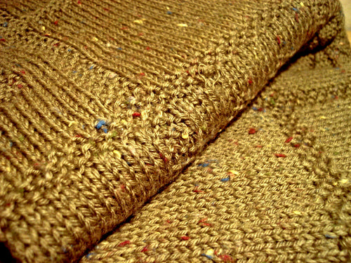 Baby Blanket, Textured Tweed