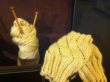 Load image into Gallery viewer, Fingerless Mitts – Lace Eyelets with Accented Cuffs