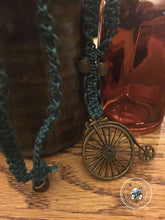 Load image into Gallery viewer, Bicycle Macrame Necklace