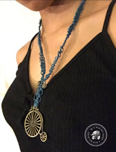 Load image into Gallery viewer, Bicycle Macrame Necklace